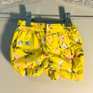 12 month old flower shorts by Carter’s